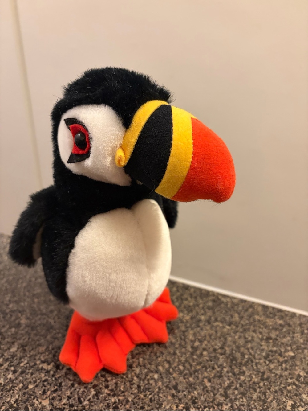 1989 Heritage Collection Ganzbros Co. Puffin Plush | Made in Korea | Very Good!